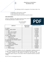 Task 1 (2.0 Marks) :: Ministry of Finance Academy of Finance Code: 12/2021 Financial Accounting I Time Allowed: 3 Days