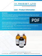 PMMA Resist - Product Information