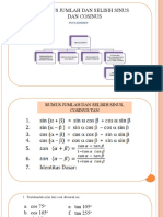 Soal-Soal Rumus Jumlah Dan Selisih Sinus Dan Kosinus