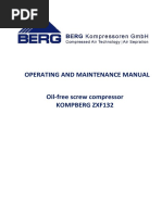 Oil free compressor manual 132 kw