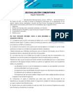 Acta de Evaluación Comunitaria