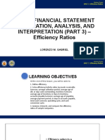 Unit 7. Financial Statement Preparation, Analysis, and Interpretation (Part 3) - Efficiency Ratios