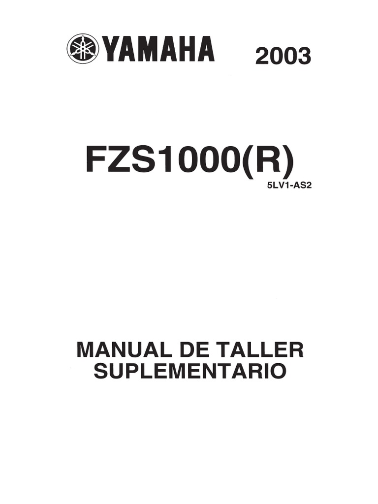 2007 YAMAHA FZ1 SERVICE MANUAL PDF visual data 5