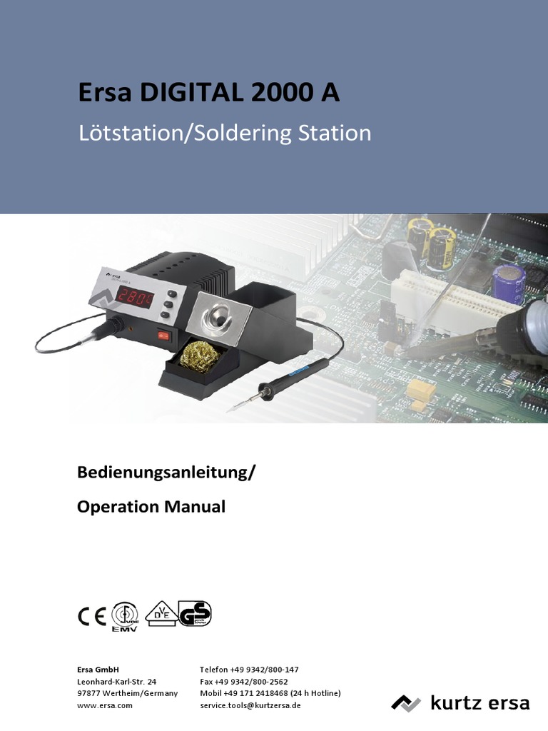 Паяльная станция Ersa Dig2000A-Micro