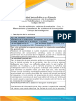 Guía de actividades y rúbrica de evaluación - Unidad 1 - Fase 1 - Los fundamentos del conocimiento