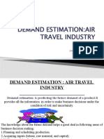 Demand Estimation:Air Travel Industry: Presented by