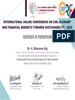 2.sustainable Financial Performance of Select Banks - IOTG 2020 - Dr.K. Bhavana Raj - Certificate