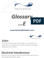 Micronics Glossary - E