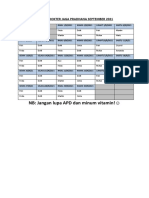 Jadwal Dokter Medika Pradhana SEPTEMBER 2021