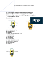 Praktikum Ilmu Ukur Tanah Dengan Alat Theodolit