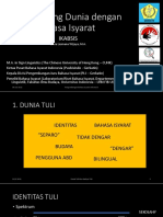 Memandang Dunia Dengan Bahasa Isyarat - 9 Okt 2021