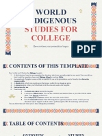 World Indigenous Studies For College by Slidesgo