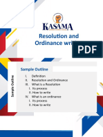 KSM Resolution and Ordinance Writing