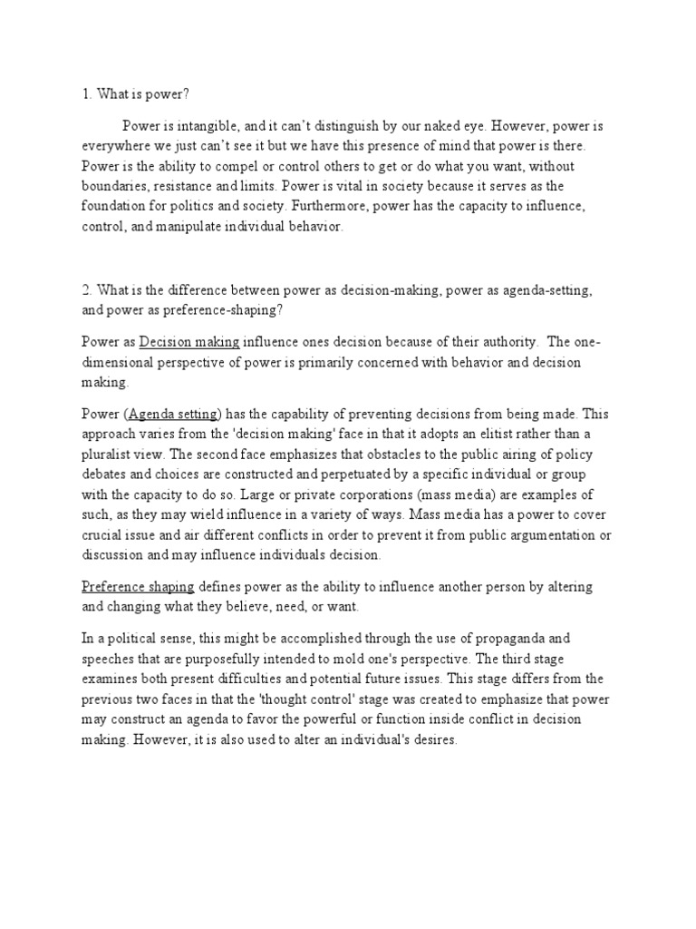 3 Faces of Power | PDF