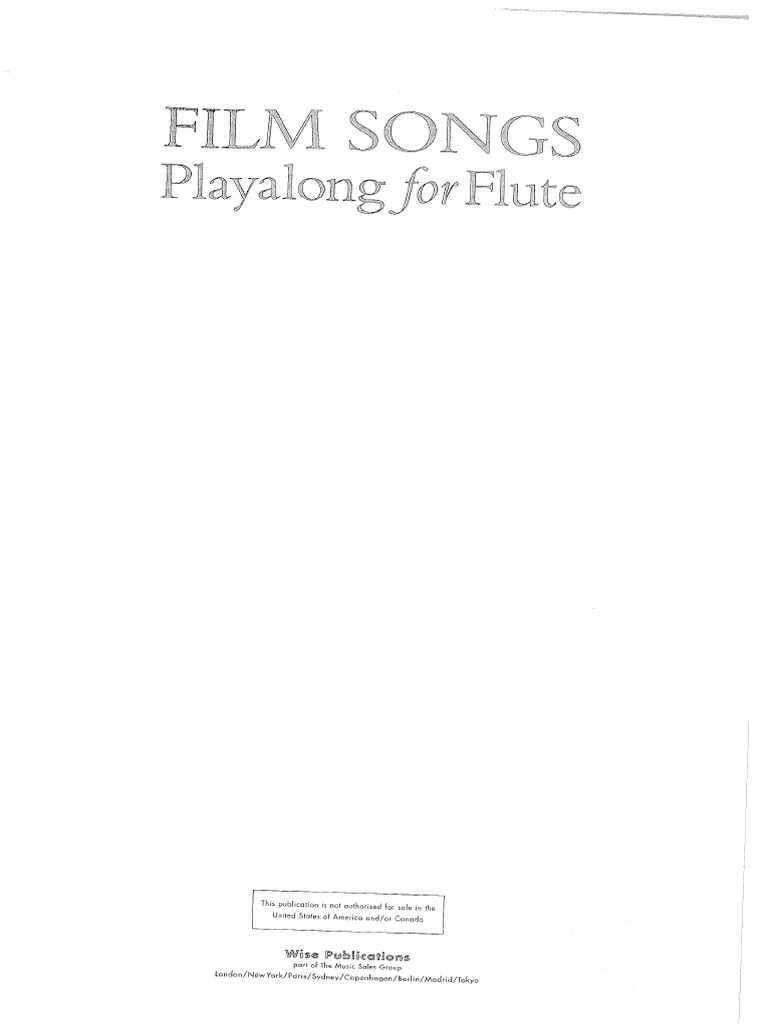 Film Song For Flute | PDF