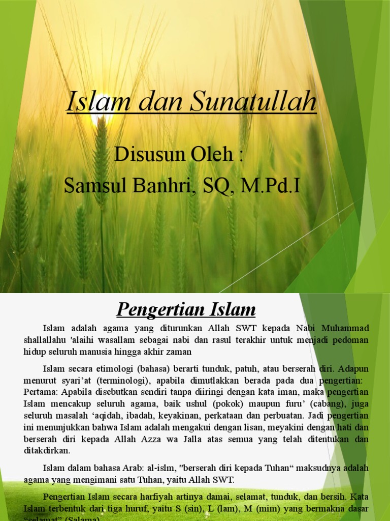 Islam Sunnatullah 2020 | PDF
