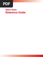 Reference Guide: Sabre Basic