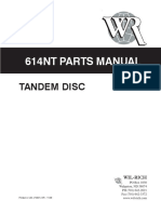 614NT Tandem Disc Harrow Parts Manual