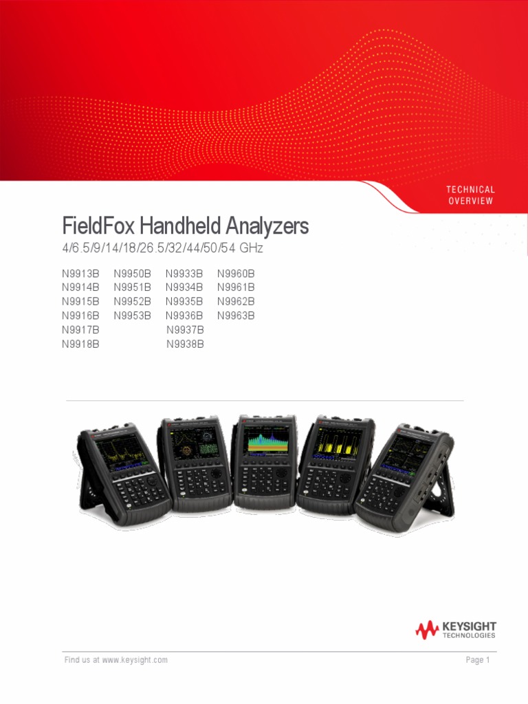 Fieldfox Handheld Spectrum Analyzer PDF Frequency Modulation Interference