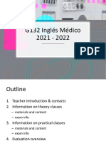 Inglés Médico 20-21 Presentación 06-09-21