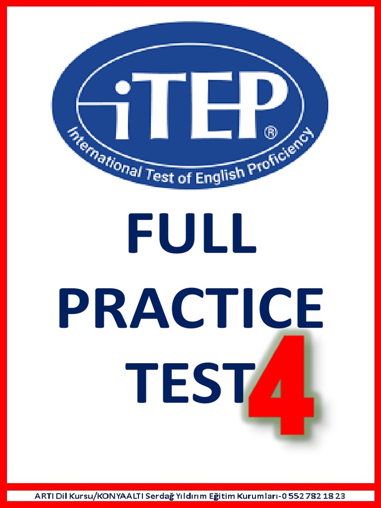 Itep Test 4 | PDF