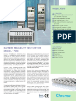 Chroma 17010 Battery Reliability Test System High-Precision LIB Testing