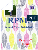 Rpms Index For Sy 2018-2019 Final