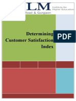 Determining Customer Satisfaction Index