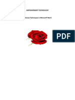 Advance Techniques in Microsoft Word: Empowerment Technology