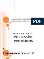 Possessıve Adj and Pronouns