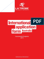 La Trobe Application Form