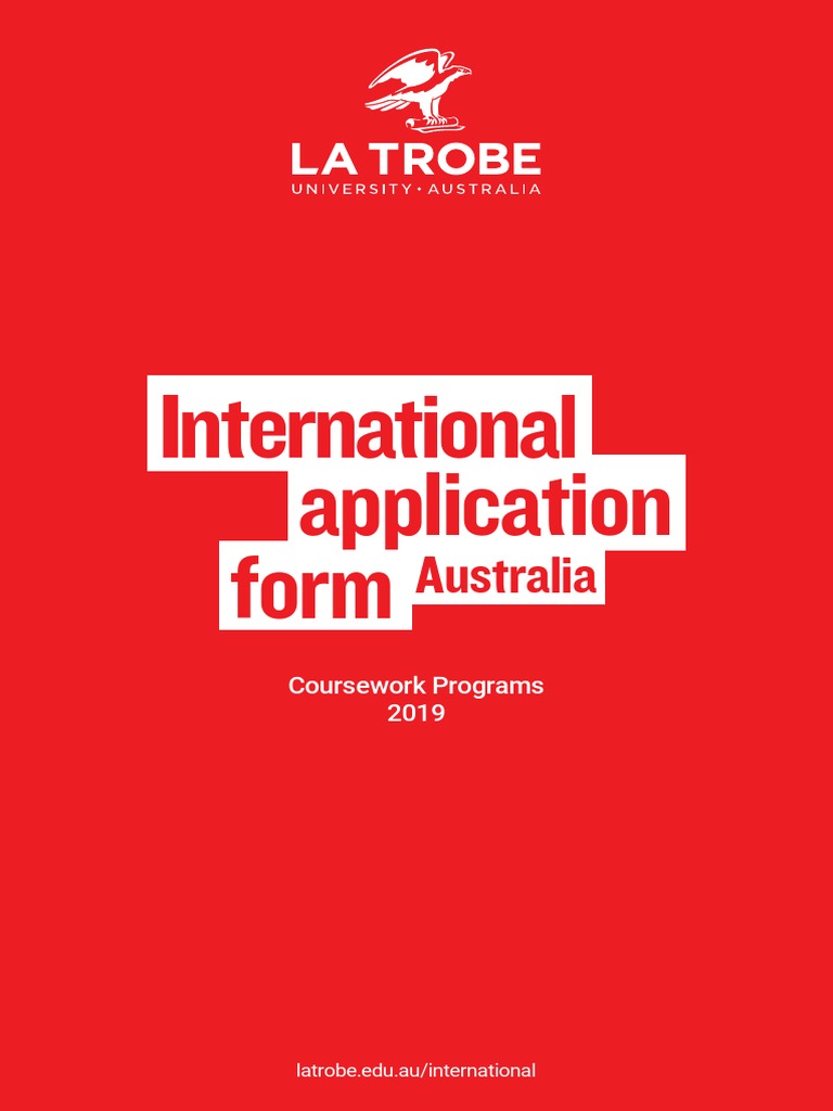 La Trobe Application Form PDF Travel Visa University And College