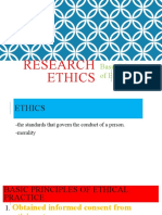 Research Ethics: Basic Principles of Ethical Practice