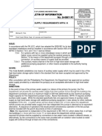 Auxiliary Water Supply Requirements NFPA 2014