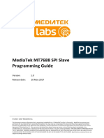 Mediatek Mt7688 Spi Slave Programming Guide: 1.0 Release Date: 10 May 2017