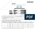 Hdmi Connection Guide: Supported UHD Signals Specification (3840 X 2160p)