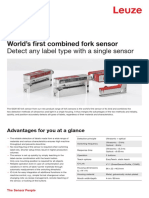 GSX14E: World's First Combined Fork Sensor: Detect Any Label Type With A Single Sensor