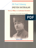 Ali Fuat Cebesoy - Bilinmeyen Hatıralar