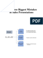 The Three Biggest Mistakes in Sales Presentations