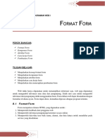 Pertemuan 8 Format Form
