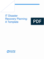 IT Disaster Recovery Planning Template