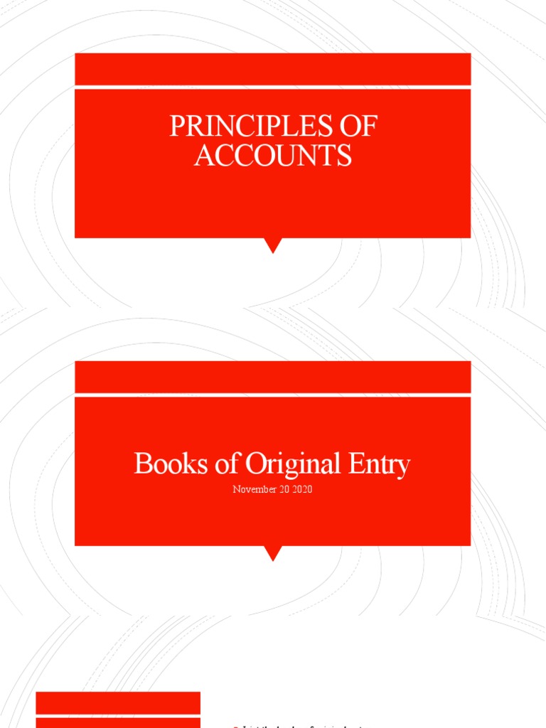 Books of Original Entry PDF Invoice Debits And Credits