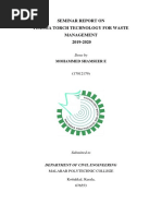 Seminar Report On Plasma Torch Technology For Waste Management 2019-2020