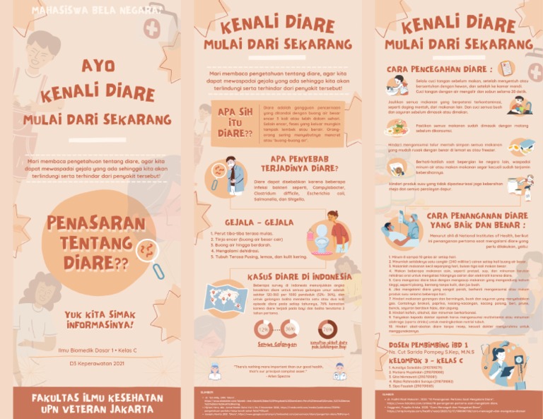 Leaflet Media Edukasi 'Ayo Kenali Diare' | PDF