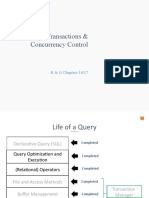 Transactions & Concurrency Control: R & G Chapters 16/17