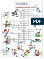 Sports Crossword Puzzle Crosswords Icebreakers Oneonone Activities Tests w 51988