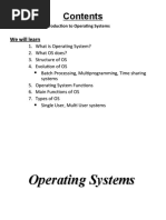 Introduction Components Evolution and TYPES of OS