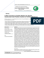 A New Concept On Quality Marker For Quality Assessment and Process Control of Chinese Medicines