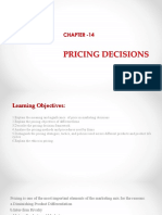 Chapter Pricing Decions