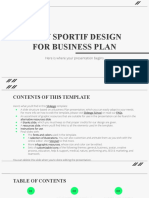 Gray Sportif Design For Business Plan: Here Is Where Your Presentation Begins